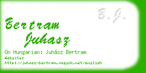 bertram juhasz business card